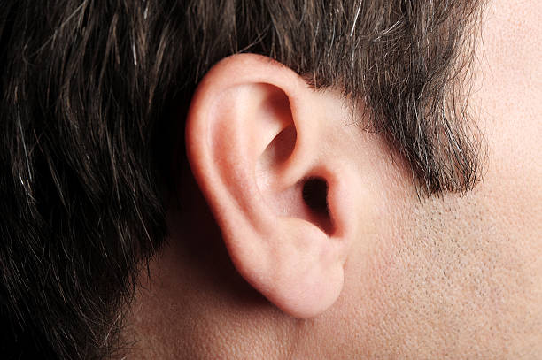 Close up of a man's ear